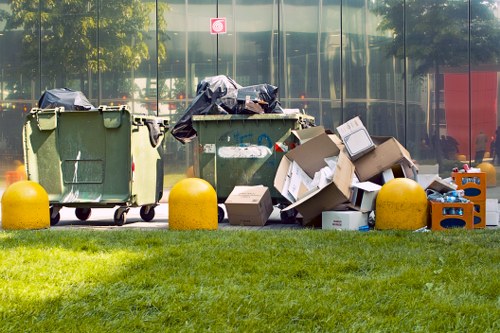 Eco-friendly garden clearance process in Canary Wharf